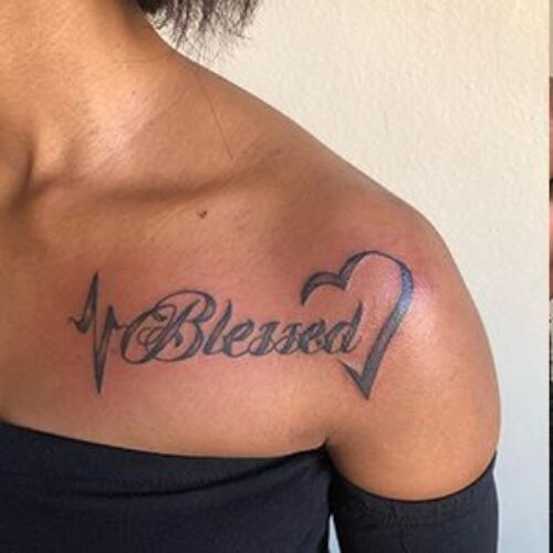 Chest Decoration Tattoo by Blessed Tattoo