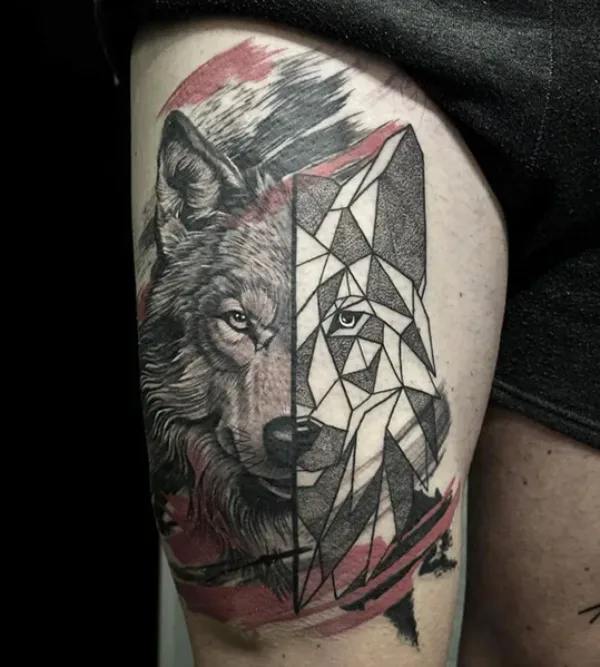 geometric-abstraction-thigh-tattoo