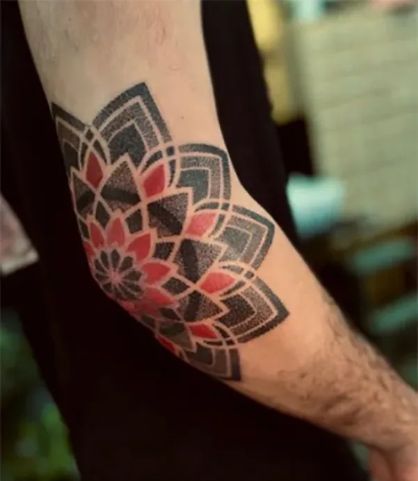 colored-geometric-ornamental-mandala-tattoo