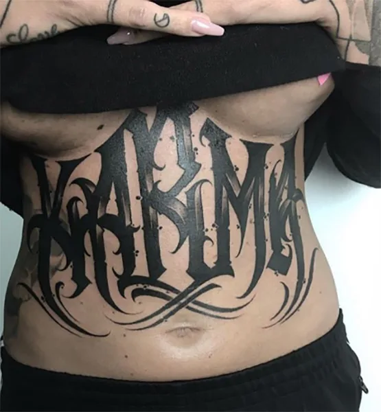 stomach-placement-script-and-lettering-tattoos-design