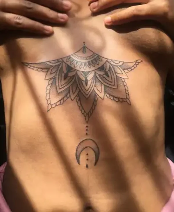 chest-mandala-line-art-tattoo
