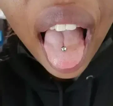 Single Tongue Piercing