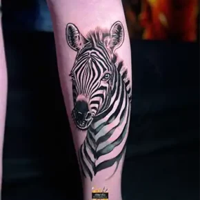 zebra-potrait-tattoo